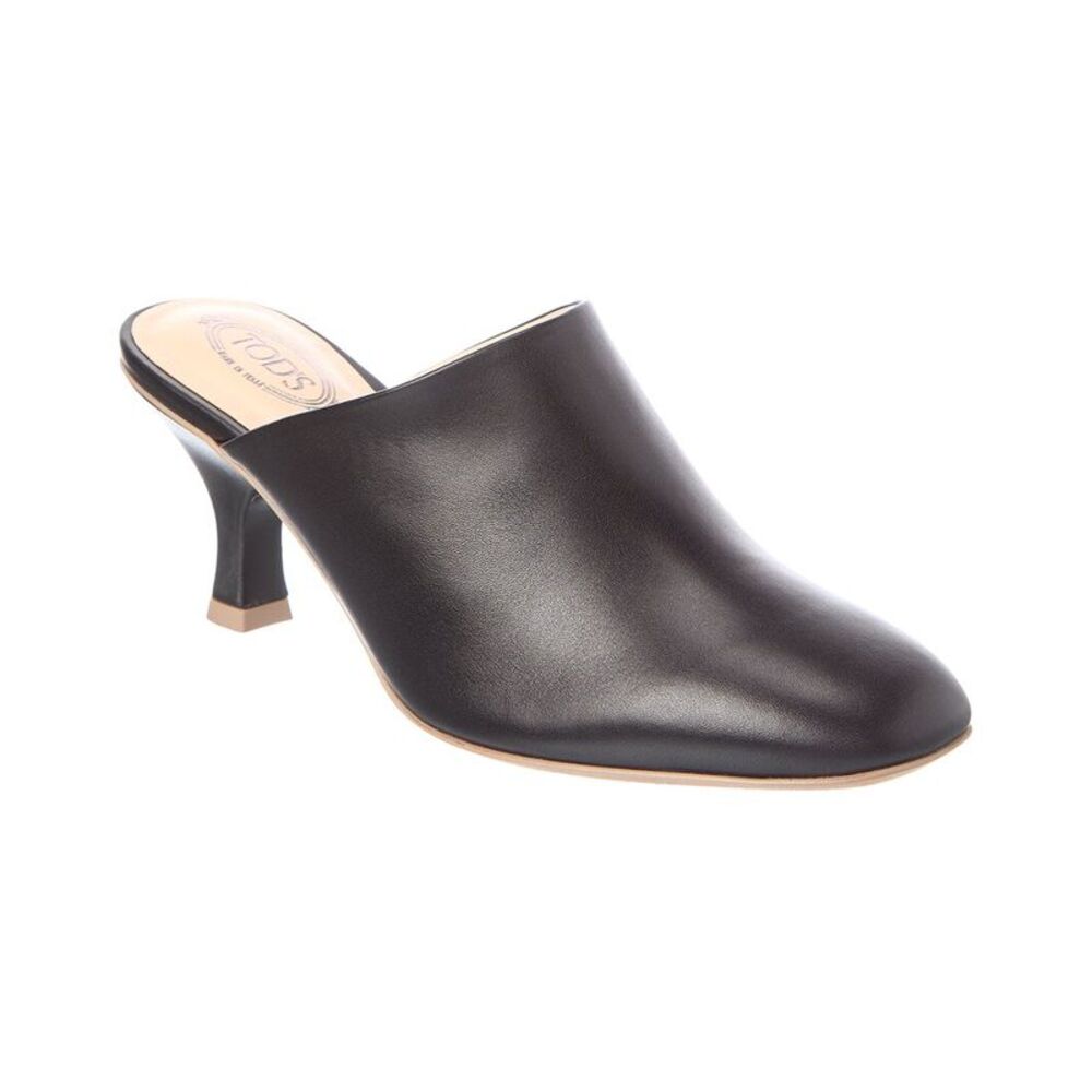 Tod’S Leather Mule, Black